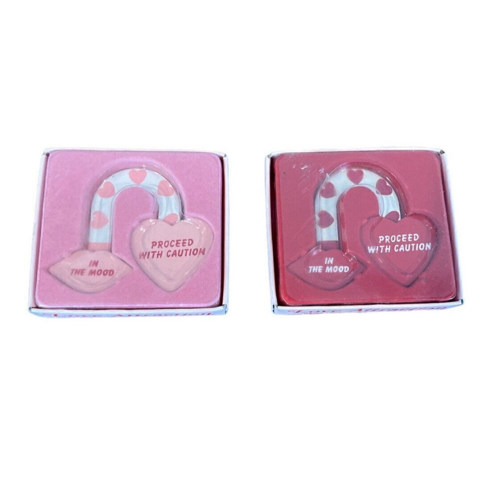 Vintage Russ Berrie Love Attraction Magnet Sexy Game Heart His/hers Bachelorette